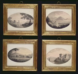 Pittoreske utsikter med ruiner, 1770